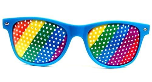 Blue Rainbow Billboard Wayfarer Sunglasses