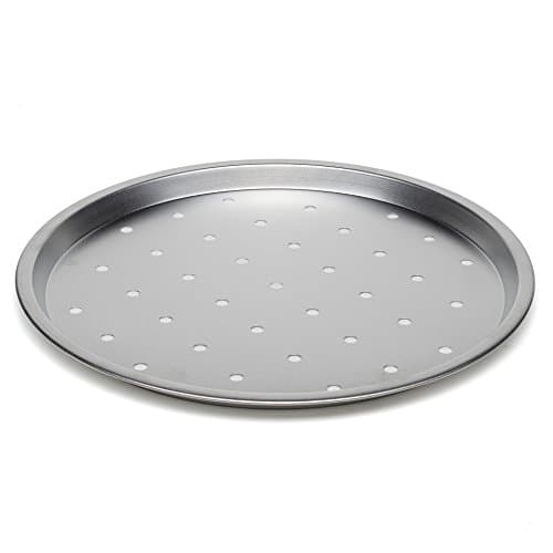 Large Pizza Crisper Tray Oven Baking Pan Roasting Tin Non Stick Pans 34cm