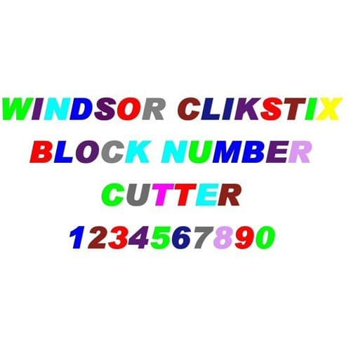 Windsor Block Numbers Clickstix Cutter