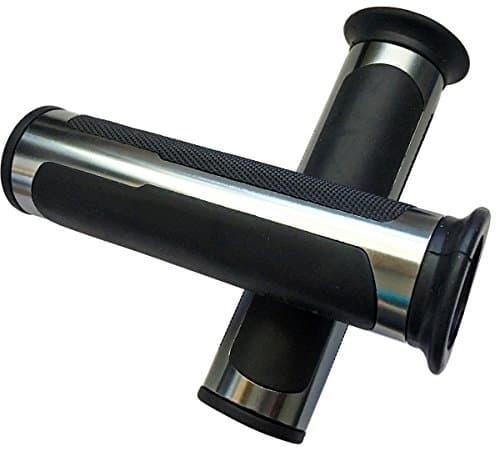 Grey Motorcycel 7/8" 22mm Handle Bar Grips open End for 2016 BMW G310R