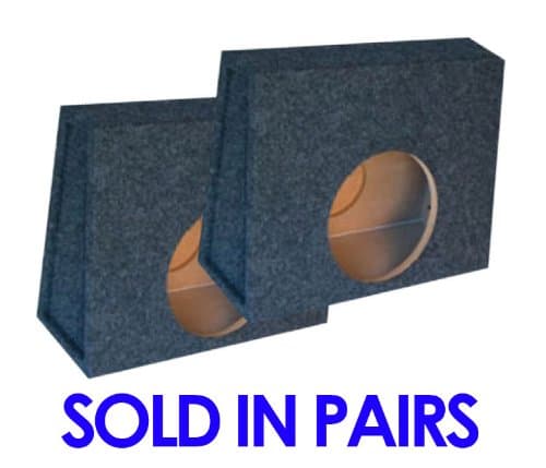 Audiotek 12" Angle Ported Paired Speaker Boxes for CVT, CVR, COMP 12, P3, P2, P1, R1, R2, MTX, Infiniti, Sony, JL, JBL, Alpine, Pioneer, Kenwood, Kicker Subwoofers!