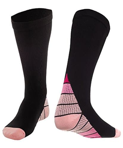 Rite Flo Compression Socks for Men &amp; Women (20-30mmhg), Best Graduated Athletic fit for Running, Travel, Pregnancy Maternity, Nurses, Boost stamina, Improves circulation, Faster recovery