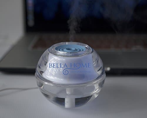 USB Cool Mist Mini Humidifier and Night Light (4 inches high X 13 inches around)