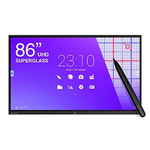 Tactile interactive Touch Screen Android High Precision SuperGlass SpeechiTouch UHD - 86"