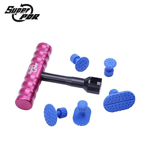 Daphot Store - 5pcs glue pulling Tabs +1 pcs T-Bar glue puller PDR Tools Dent Puller Kit Paintless Dent Repair Tools