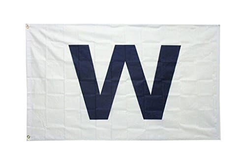 3x5 Ft Chicago Wrigley Field W Win Polyester Flag with Brass Grommets
