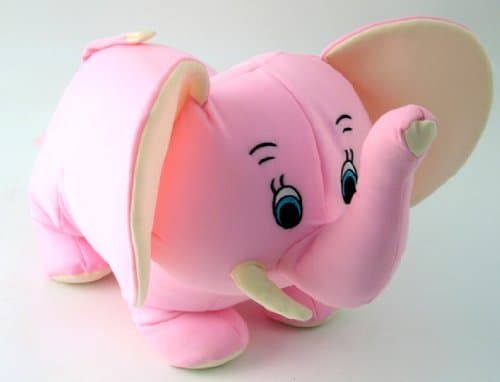 Snow Foam Micro Beads Pillow Pink Elephant by Micro Beads Pillow