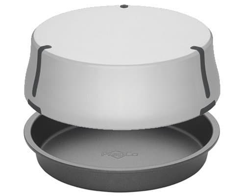 Bake Porter 9-Inch Cake Pan with Serving Cover, Grey by Bake Porter