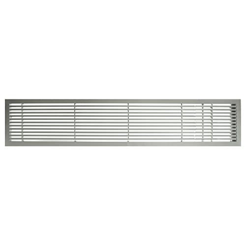 Architectural Grille 200042421 AG20 Series 4" x 24" Solid Aluminum Fixed Bar Supply/Return Air Vent Grille, Brushed Satin with Right Door