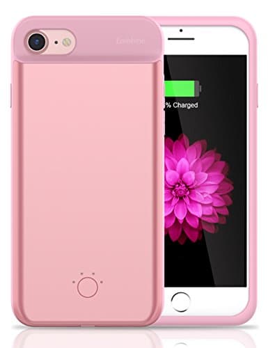 iPhone 8 / 7 / 6 / 6S Battery Case,Emishine Ultra Thin Rechargeable Charging Case for iPhone 8 / 7 / 6 / 6S (4.7") Case Battery with 3000mAh / Extend Battery Juice Pack (Rose Gold-4.7")