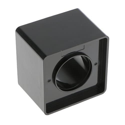 Kcopo Microphone Interview ABS Logo Flag Cube Square Microphone Station Logo Station 4 Sided Shatterproof Black