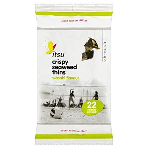 (8 PACK) - Itsu Wasabi Crispy Seaweed Thins| 5 x 18 gx |8 PACK - SUPER SAVER - SAVE MONEY
