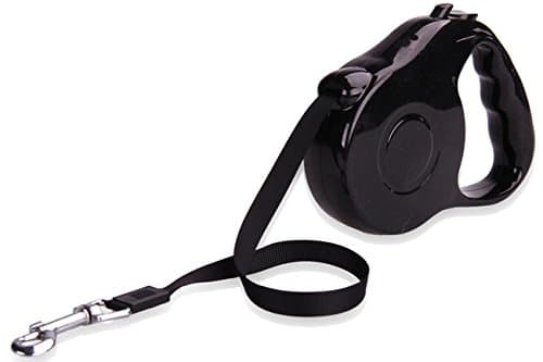 Black Pet Dog Cat Retractable Automatic Leash Rope Walking Running Click-N-Lock