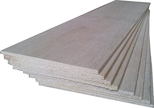 Balsa Wood 8 Sheets 18" x 3" x 3/32" (460mm x 75mm x 2.4mm)
