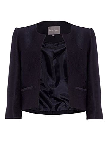 Phase Eight Texture Women's Open-Front Jacket Black 12