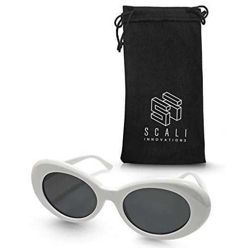 Clout Goggles Retro Round Bold Oval Mod Vintage Thick Frame Kurt Cobain Sunglasses