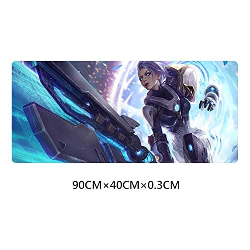 BEP Oversized Office Gaming Mouse Pad (400 X 900 X 3mm) LOL Riven Mouse Pad