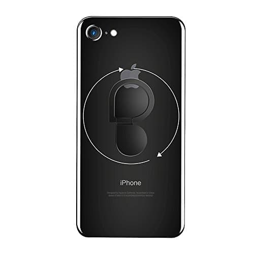 Finger Ring Spinner, 360° Rotation Cell Phone Ring Stand Holder with Great Finger Grip for iPad iPhone 8/8Plus 7/7Plus 6/6s Plus, Samsung Galaxy, Huawei, Xiaomi, Sony, LG - Black