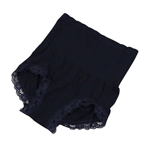 Old Bird spring and summer postpartum abdominal curl underpants Seamless High Waist Corset Memory lace lady Body sculpting underpants (Black)