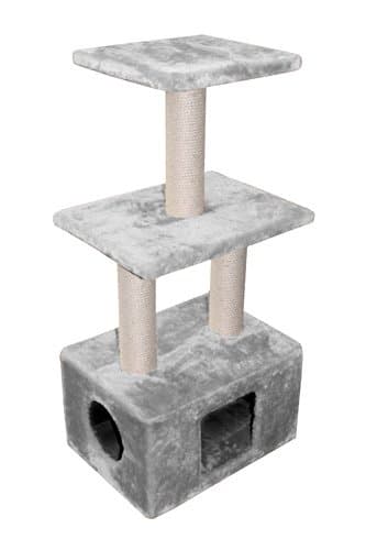 Ebi Classic-Eco Bengal Scratching Tree, 30 x 40 x 99 cm, Light Grey