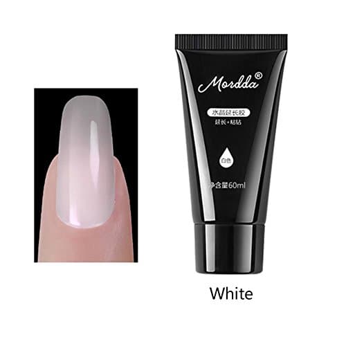 Polygel Nail Builder, 60ML Crystal Polygel Nail Polish Replacement for Polygel Nail Starter Kit. Quick Building Nails Extension Gel for Nail Art