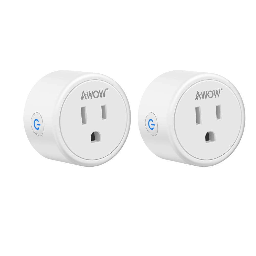 Mini Smart Plugs - Aoycocr Bluetooth WiFi Outlet Compatible with Alexa, Google Home Assistant, Remote Control with Timer Function Switch,ETL/FCC/Rohs Listed Socket 2 Pack