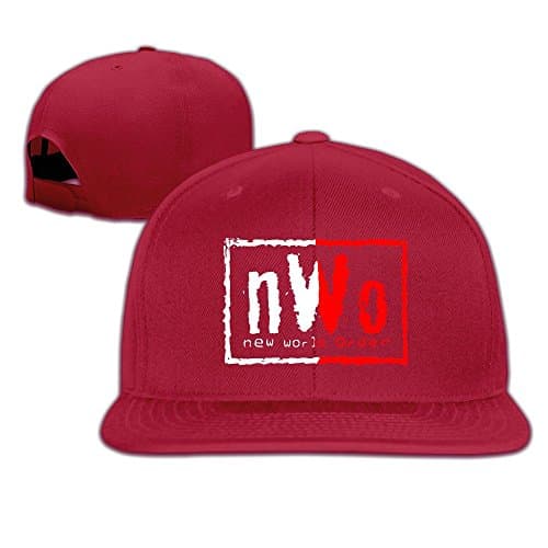 NWO Logo Flat Bill Snapback Adjustable Camper Hats Black
