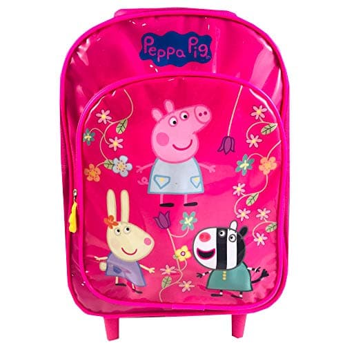 School Trolley Backpack for Children Peppa Pig Bright Backpack for Girl 33x21cm (305934)