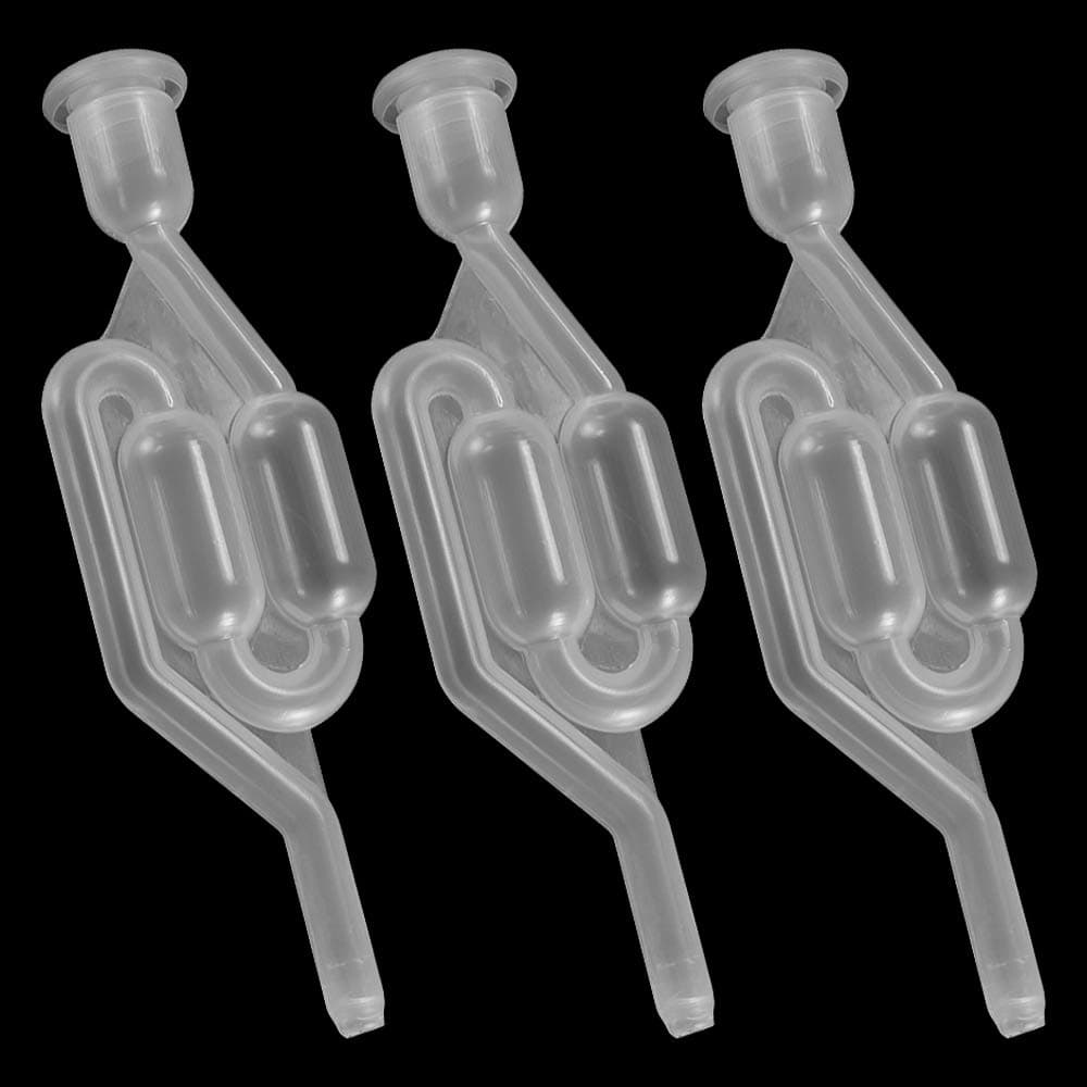 LumenTY 3 pcs Wine Check Valve Plastic Brew Check Valve Fermentation Wine Check Valve Plastic One Way Exhaust Check Valve Water Seal Valve Beer Tool for Home Brewing Wine Fermentation