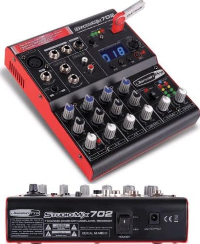 JAMMIN PRO 7-CH Mixer w/USB Player/Recorder &amp; Two Software Packages