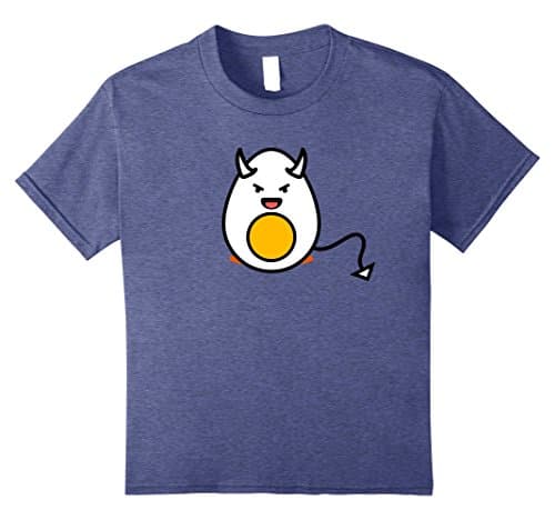 Kids Deviled Egg T-Shirt Custome Halloween 8 Heather Blue