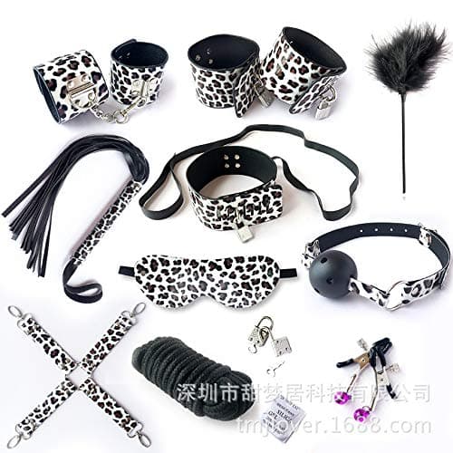 VI AI Leather Collection Bed Strap Ankle Wrist Straps Set Kit for Women Purple