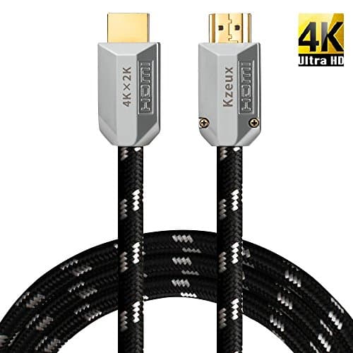 High Speed HDMI Cable 20 ft - 4K HDMI 2.0V Cable - 24AWG Braided Cord - 18Gbps UHD 4K 2160p, HD 1080p for PC, 3D Television, Xbox360, PS3/4, TV and More