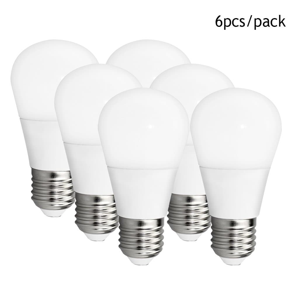 Pacaly LED 5w Light Bulb E26 25 Watts Equivalent Warm White (3000k) LED Bulb 5w - Pack of 6 Units (5 Watts)