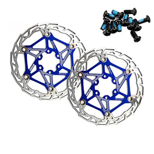 HemeraPhit 2pcs Ultra Light Floating Bicycle Disc Rotor 160MM Mountain Bike Rotor with Screws