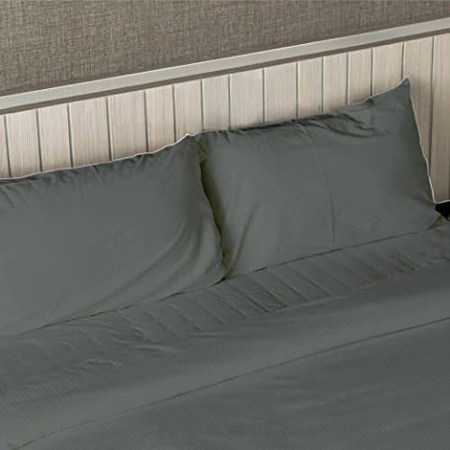 DEEP POCKET 1800 COUNT BAMBOO SERIES 4 PIECE BED SUPER SOFT SHEET SET ALL SIZES (California King / King, Grey)