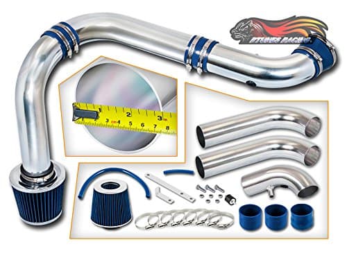 Rtunes Racing Cold Air Intake Black Filter kit For 2002-2010 Dodge Ram 1500 SOHC 3.7L V6 / 4.7L V8 (3 pcs) (Blue)