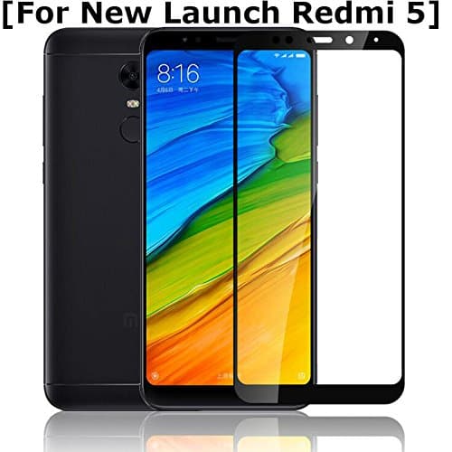 Annure 3D [Shatterproof] Edge To Edge Tempered Glass Screen Protector For Xiaomi Redmi 5 - Black