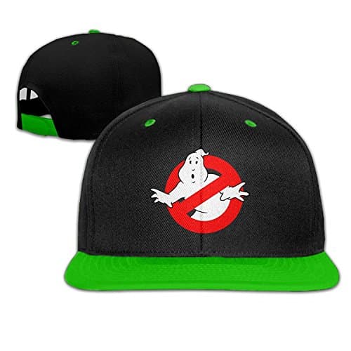 Kualday Kid's Ghostbusters Plain Adjustable Snapback Hats Caps KellyGreen