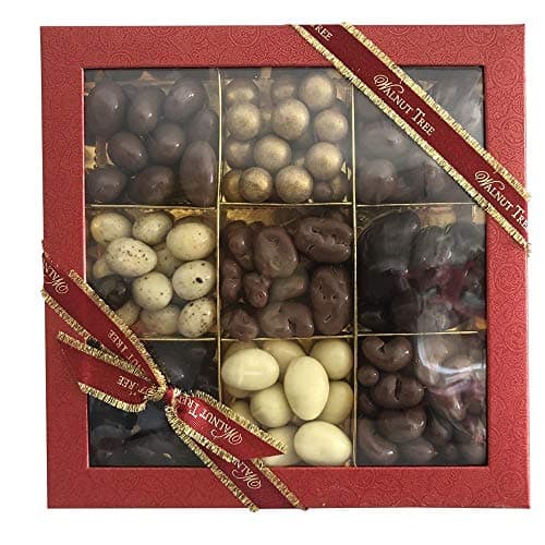 Nine Section Assorted Chocolate Covered Nut Box