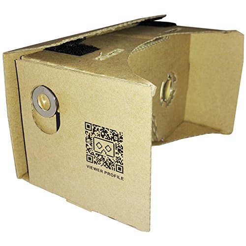 IHUAQI Google Cardboard Unibody Design Pre-assembled Easy Setup and use with instructions virtual reality headset Compatible with Android &amp; IOS PMMA Lens with 45mm focal length