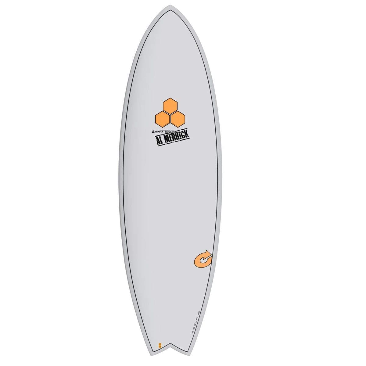surfboard Channel Islands X-LITE Pod MOD 6.2 Grey Al Merrick Fish EPS Epoxy