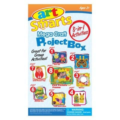 Art Smarts- 8 in 1 Mega Craft Project Box