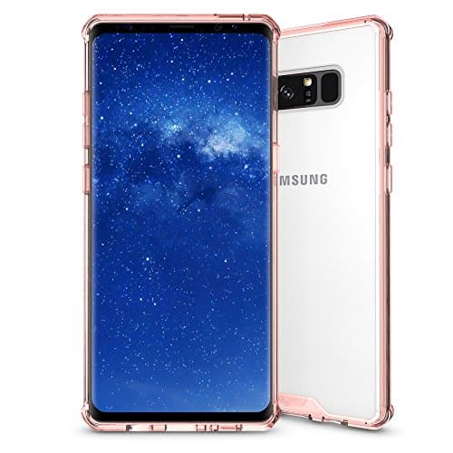 Galaxy Note 8 Case, Arukas Extreme Lightweight [Crystal Clear] Slim Protective Scratch Resistant Shock-Absorption Bumper Soft TPU Protective Case Cover for Samsung Galaxy Note 8 2017 Release (pink)