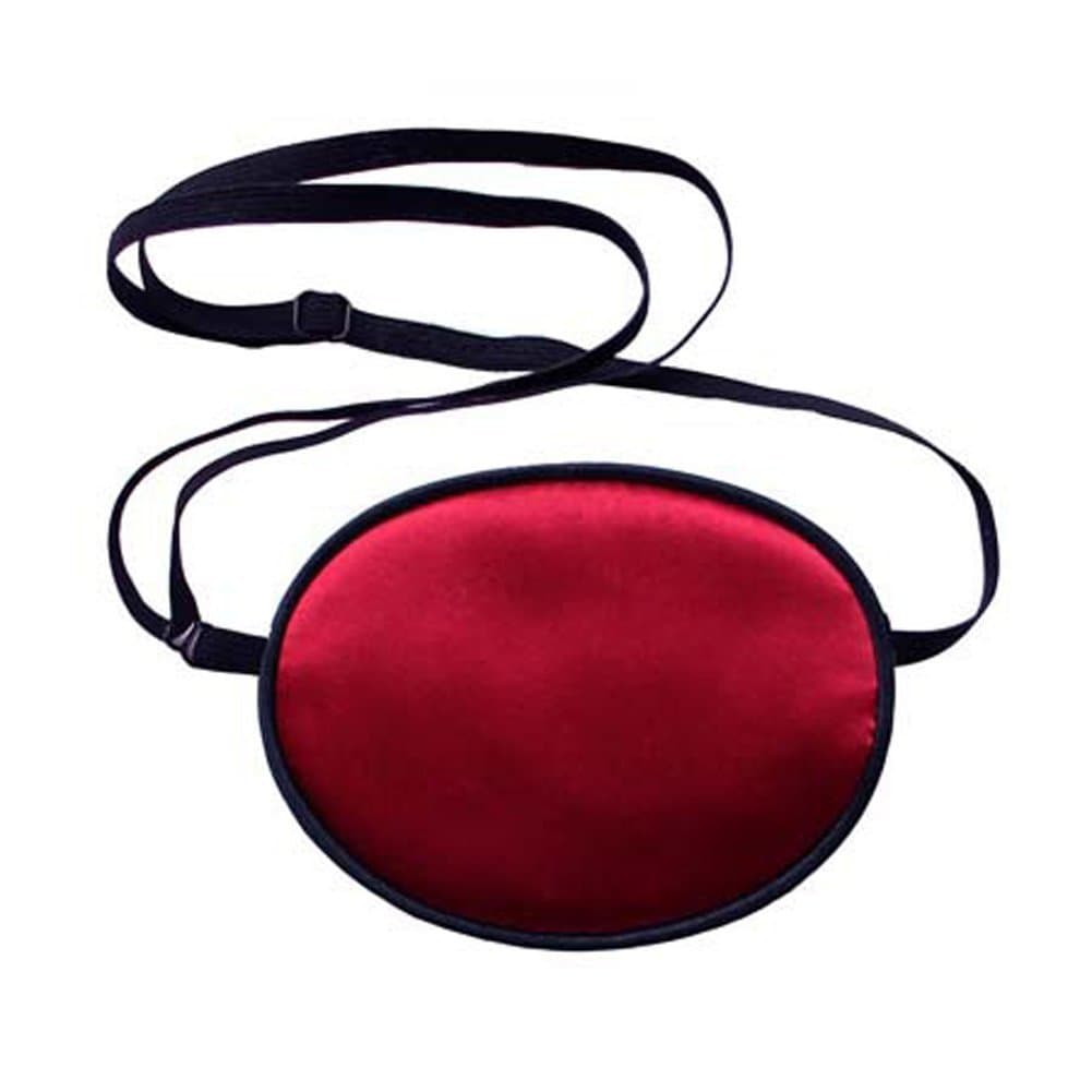 FSSTUD Adults Elastic Silk Eye Patch Lazy Eye for Amblyopia Deep Red