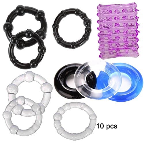 TTXianmu 10pcs/Set C Ring Quality Silicone: Different Kinds Of C-ock Ring Massage