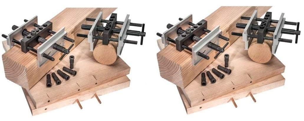 Eagle America 445-7600 Professional Wide Capacity Self-Centering Dowel Jig (2 Pack)