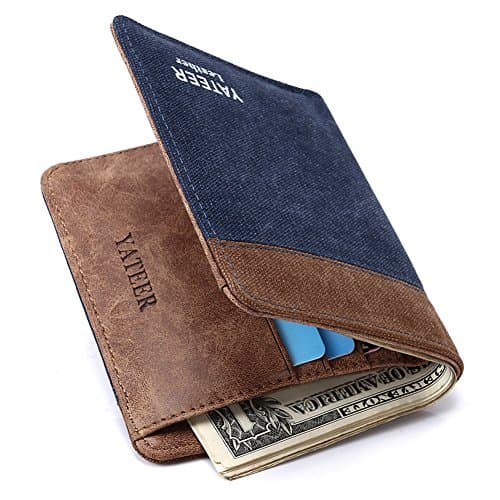Blue Jeans VS Soft Leather Preppy Look Simple Wallet Easy Life in Classic Style( Transverse)