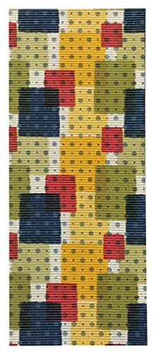 26inch X 6ft Multicolor Boxes Non-Slip Rubber Hallway Kitchen Bathroom SOFT FOAM Runner Mat Rug Custom Size-able (26 inch wide by 6 feet long)