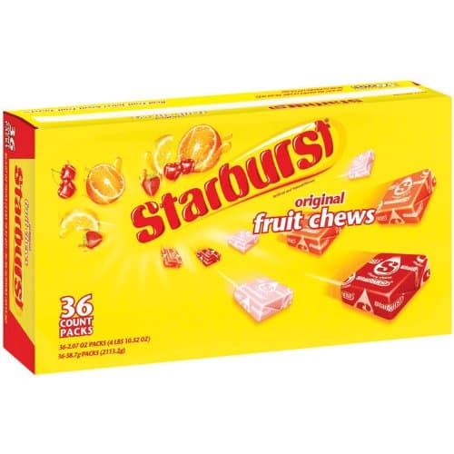 Starburst Original Fruit Chews 36 Bars by Starbrust